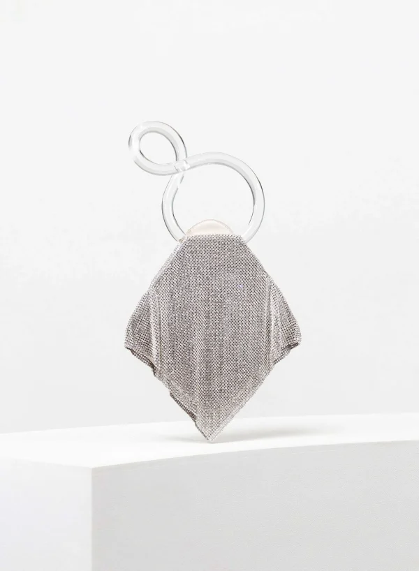 Benedetta Bruzziches Casper Little Crystal On Silver> Crystal Bag