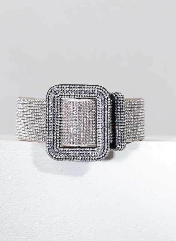 Benedetta Bruzziches Venus Belt Crystal On Silver> Belts