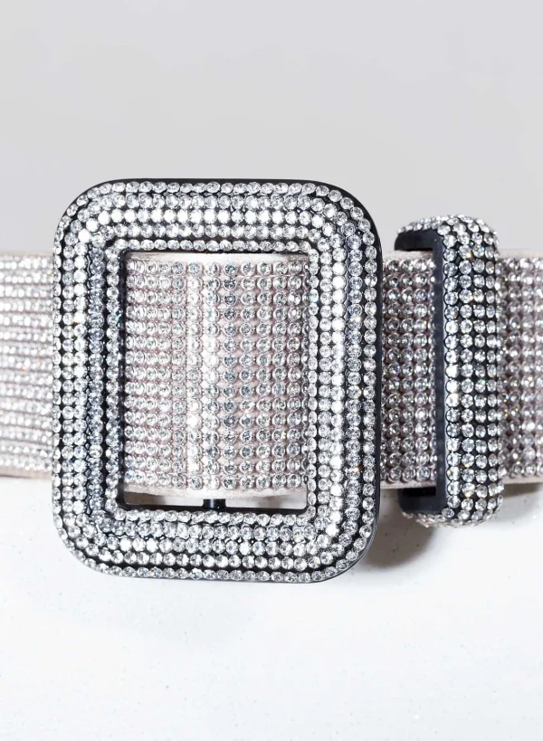 Benedetta Bruzziches Venus Belt Crystal On Silver> Belts