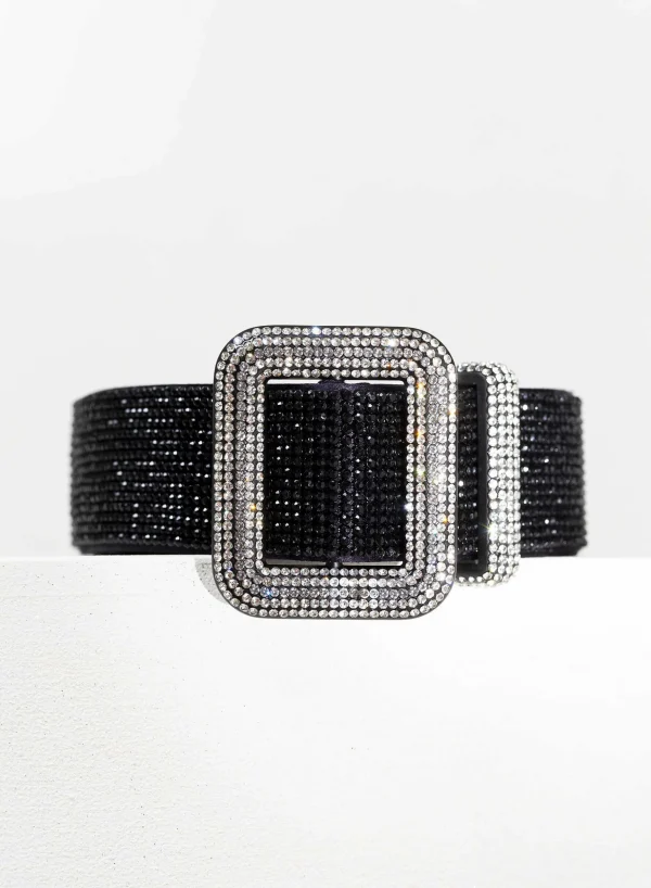 Benedetta Bruzziches Venus Belt Jet Black> Belts