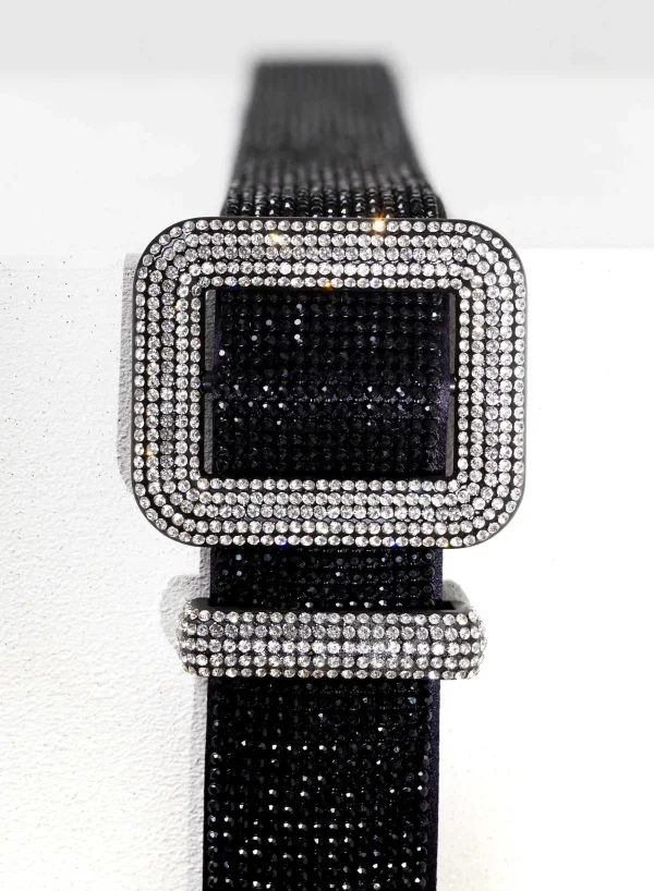 Benedetta Bruzziches Venus Belt Jet Black> Belts