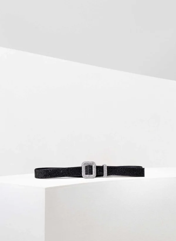 Benedetta Bruzziches Venus Belt La Petite Jet Black> Belts