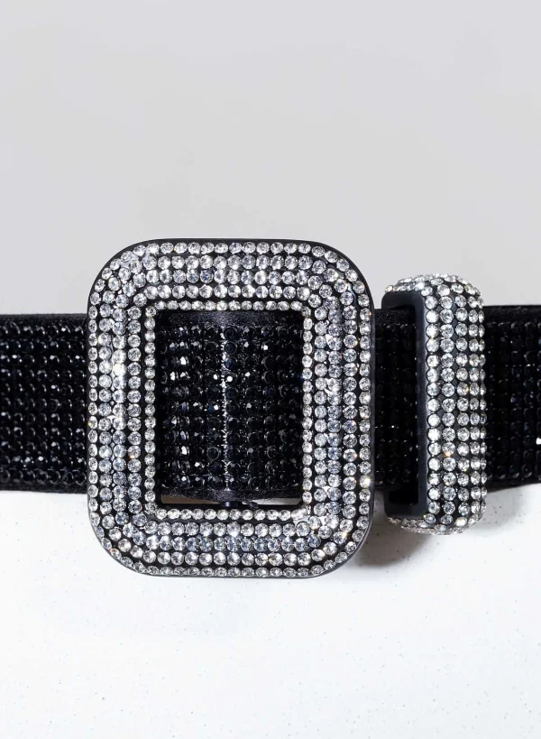 Benedetta Bruzziches Venus Belt La Petite Jet Black> Belts