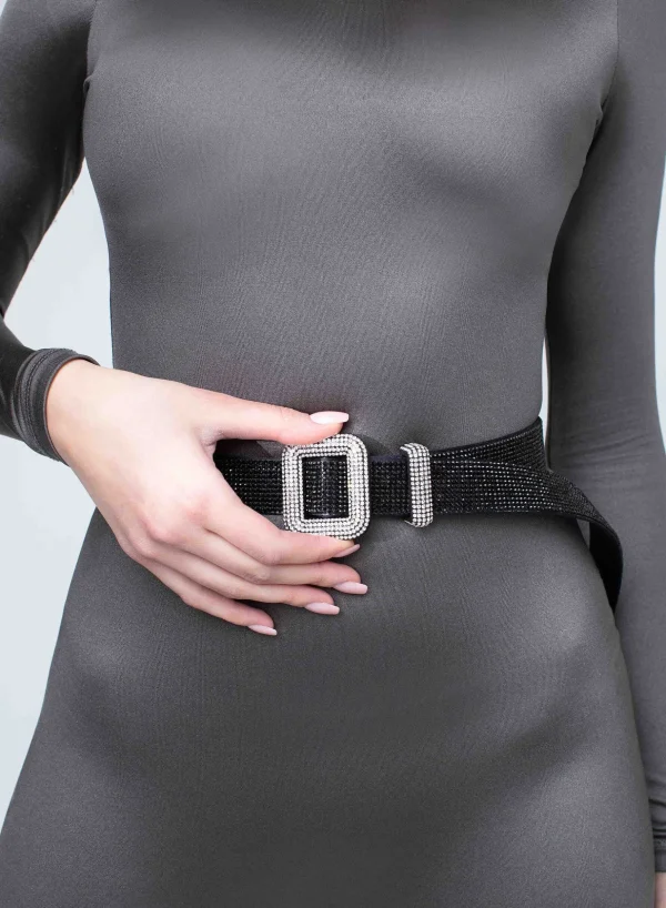 Benedetta Bruzziches Venus Belt La Petite Jet Black> Belts