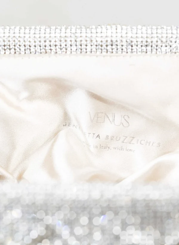 Benedetta Bruzziches Venus La Grande Crystal On Silver> Crystal Bag