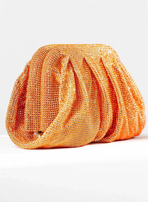 Benedetta Bruzziches Venus La Petite Orange Tulip> Crystal Bag