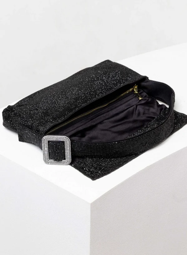 Benedetta Bruzziches Vitty La Grande Jet Black> Crystal Bag