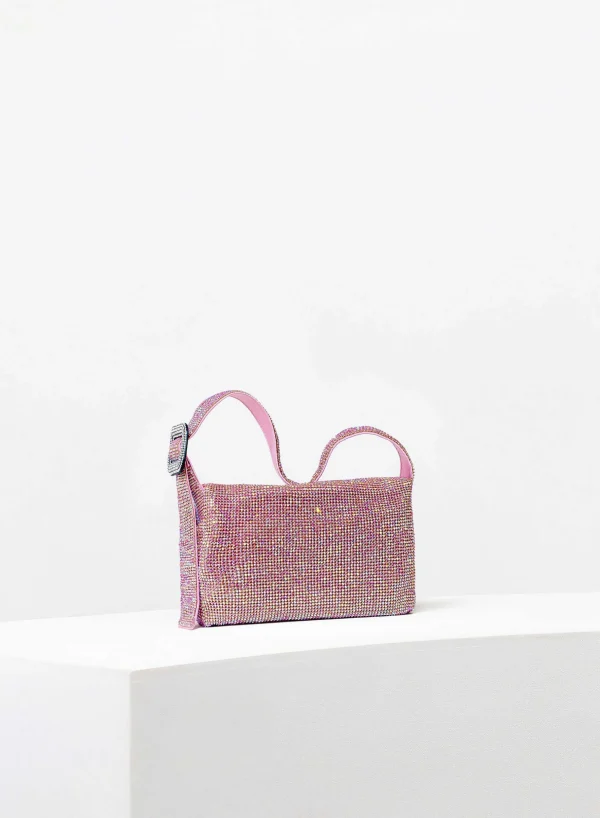 Benedetta Bruzziches Vitty La Mignon Light Rose Ab> Crystal Bag