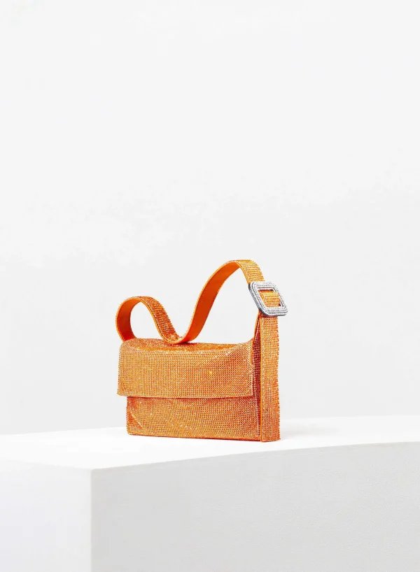 Benedetta Bruzziches Vitty La Mignon Orange Tulip> Crystal Bag