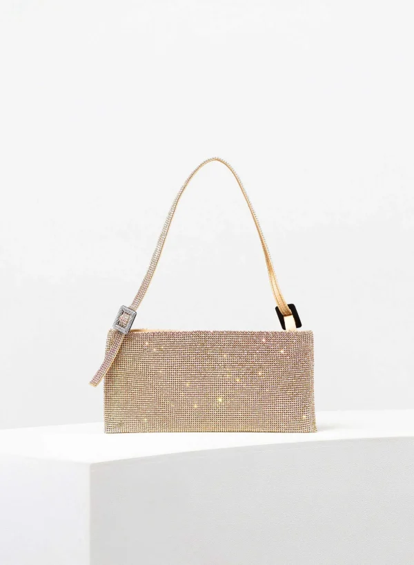 Benedetta Bruzziches Your Best Friend La Grande Golden Gun> Crystal Bag